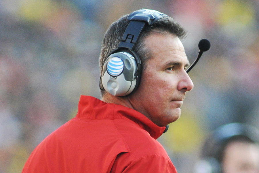 Ohio State's head coach Urban Meyer was suspended for three games this season.