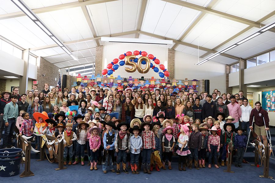 Kindergarteners performed for the Class of 2019. 