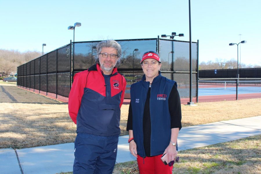New tennis coaches Sil Azevedo and Debby Arnold are ready for the season to begin.