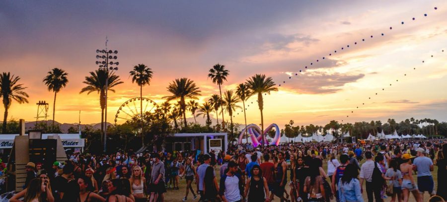 A crowd gathered at the Coachella Festival in 2014.