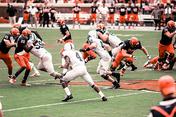 Virginia and Penn State go head-to-head in a non-conference game during the 2012 season. 