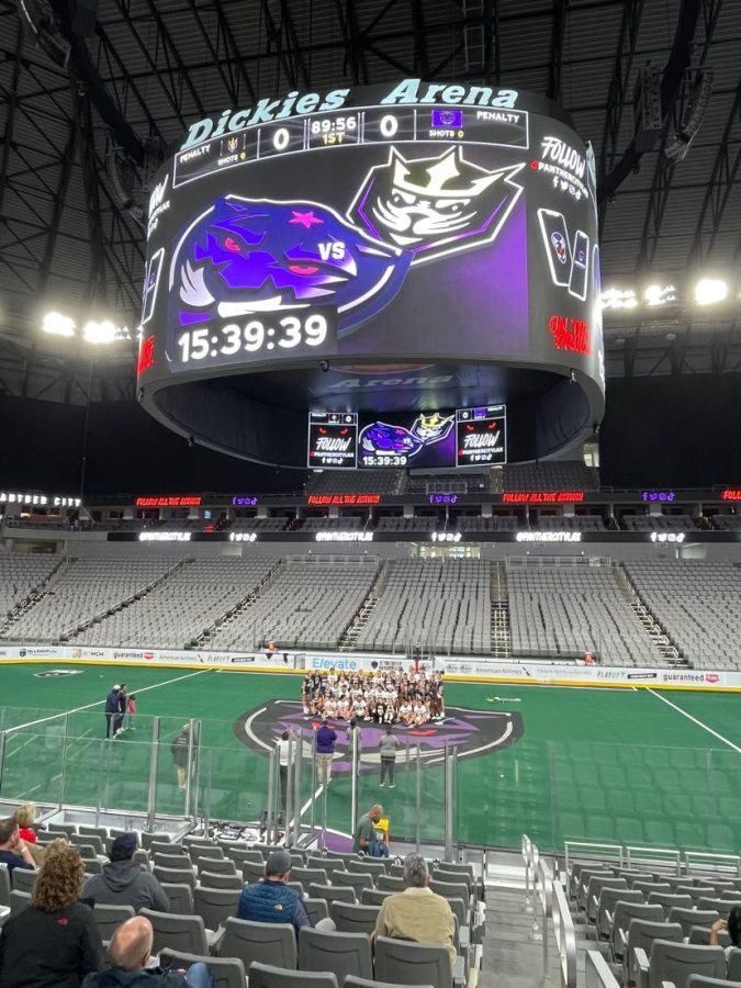Dickies Arena during the lacrosse game. 
