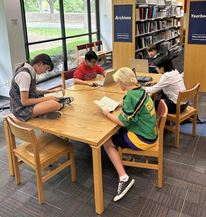 Freshmen get to work in the library.