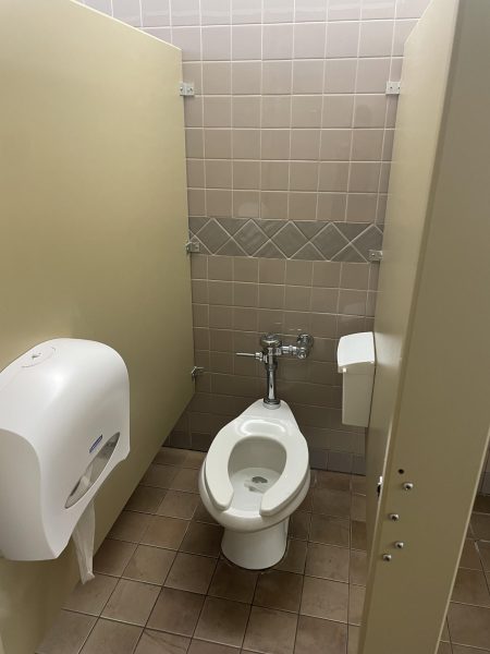 This is a picture of what a bathroom stall should look like.