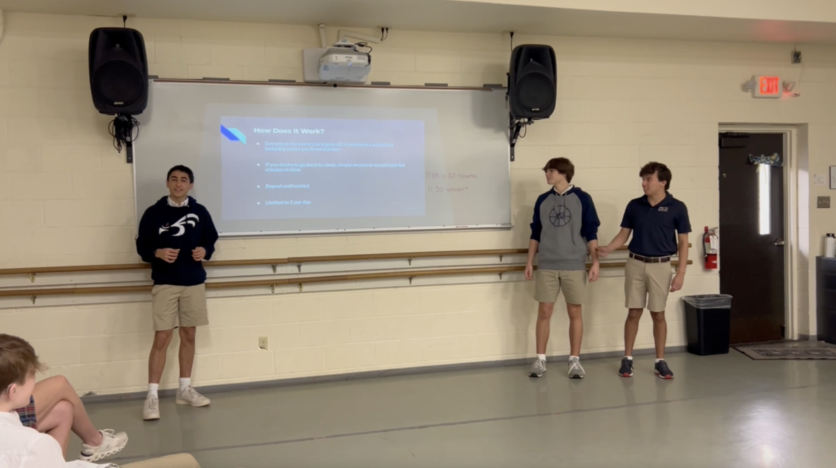 Students create their own product to present to the speech class. 