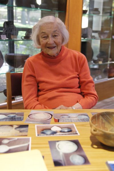 Evelyn Siegel hopes that her pottery inspires students to learn the history and the art. Photo courtesy of FWCD.