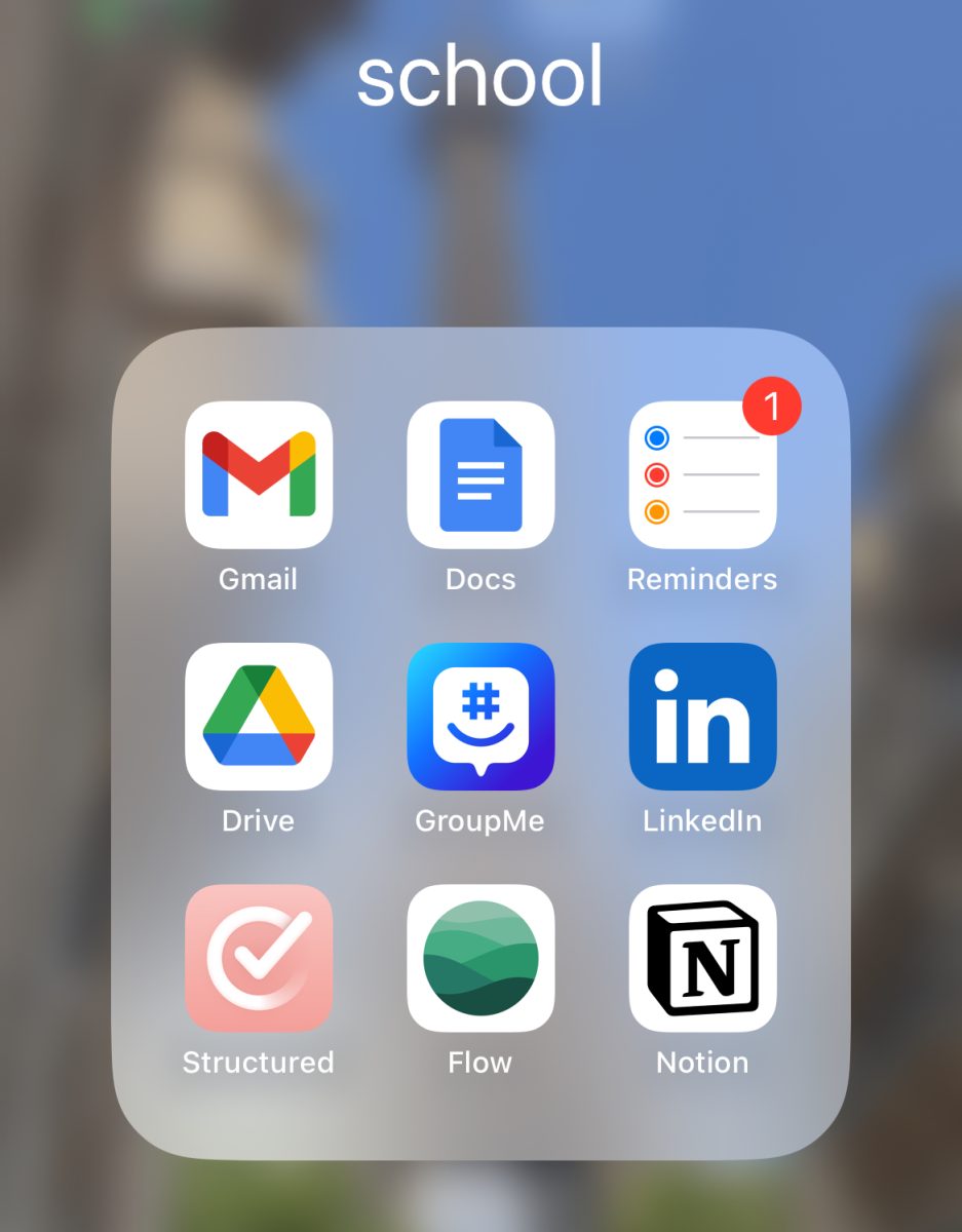 The "school" app folder on my phone; not pictured: LifeAt Spaces