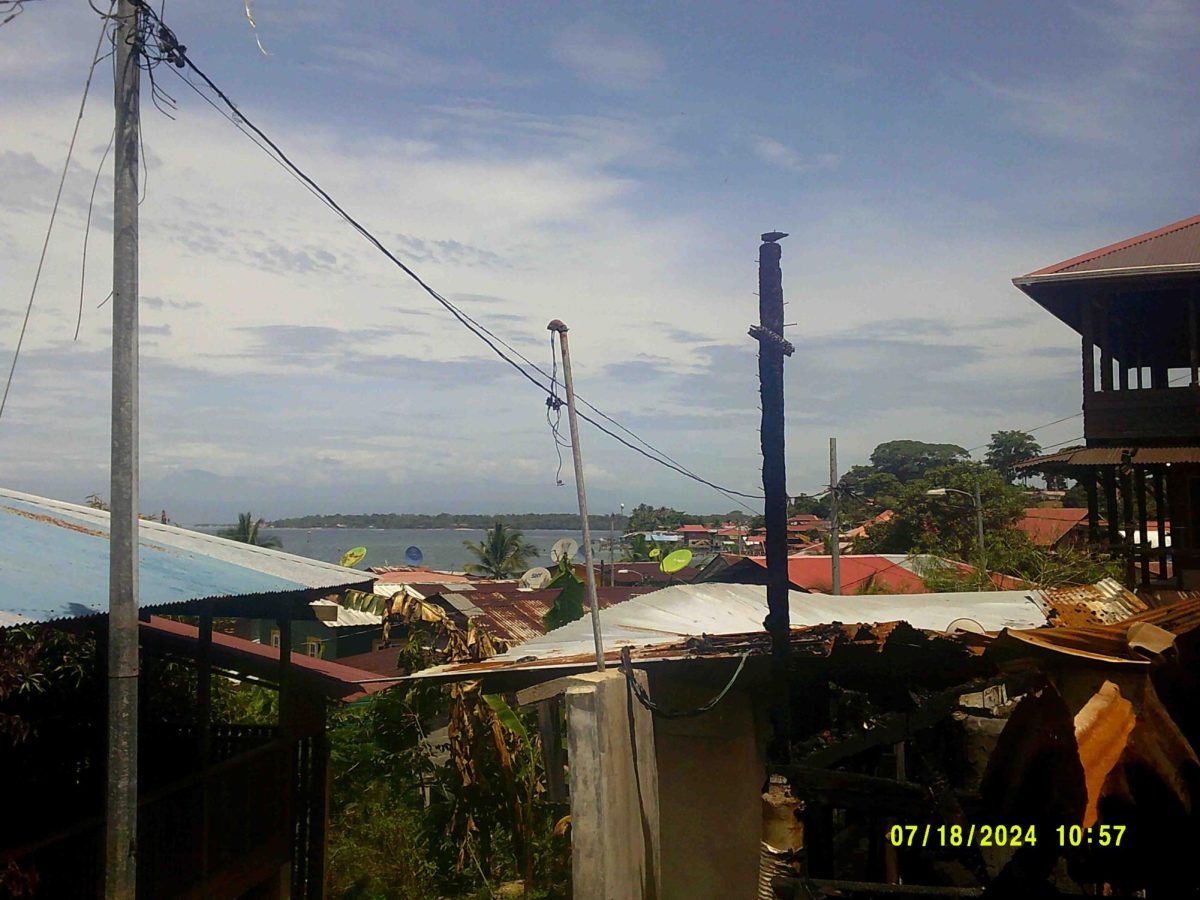 The view from a hill on Bastimentos Island in Panama.