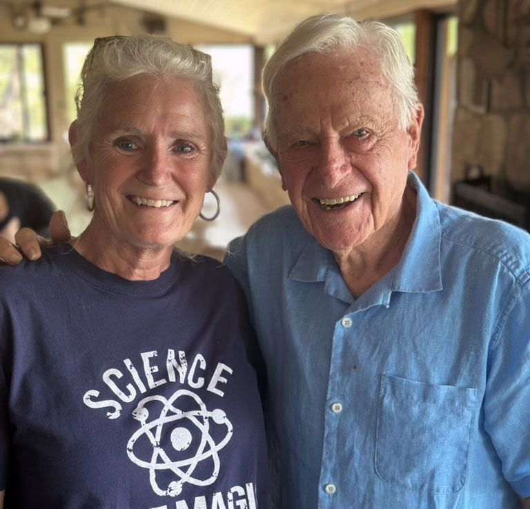 Sherri Reed and David Bamberger hanging together at Bamberger Ranch