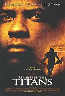 "Remember the Titans" movie poster.