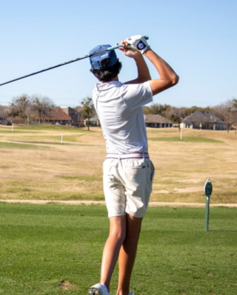 Hunter McGee' 27 golfing at Mira Vista country club