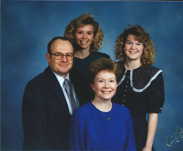 Sarah Callahan poses with her family.