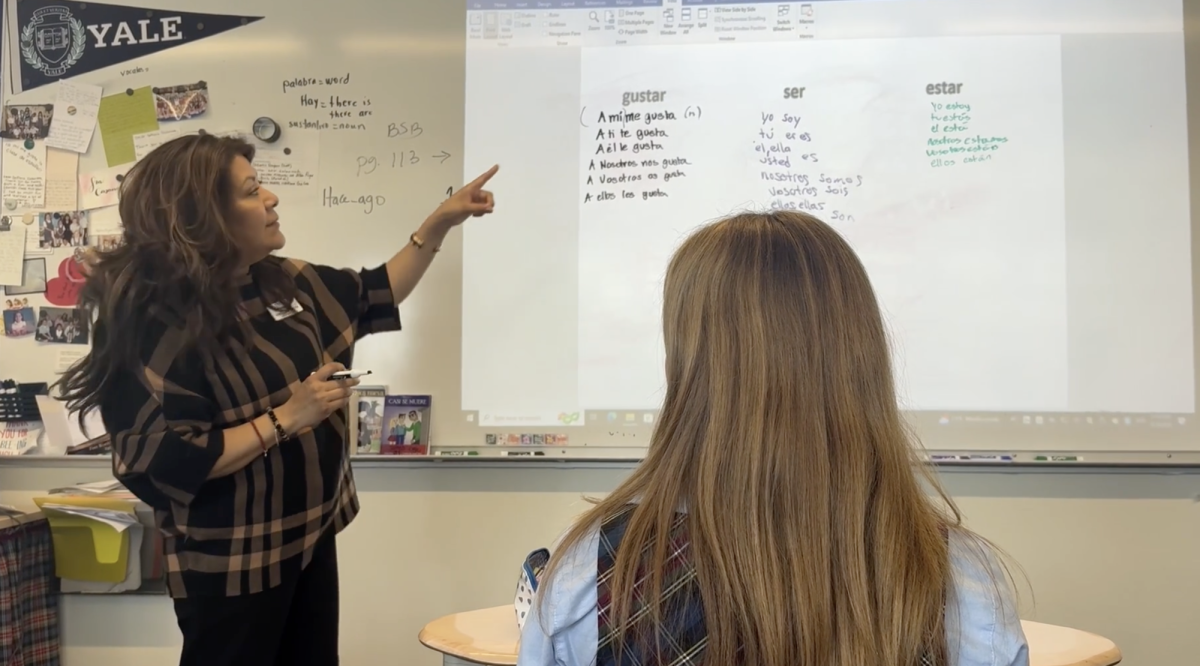 Middle School Spanish teacher Angeles Casanova has been teaching MS Spanish for 20 years at FWCD. 